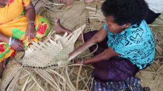 Weaving with pandanus [upl. by Nnasor]