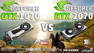 RTX 2070 vs GTX 1070 Test in 9 Games [upl. by Zins249]