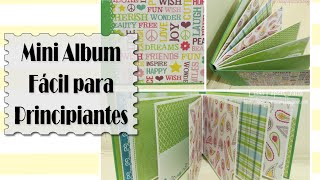 TUTORIAL Mini Album fácil para principiantes  Scrapbook DIY  Luisa PaperCrafts [upl. by Edvard]