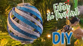 🎄DIY  ESFERA DE NAVIDAD FÁCIL con GOMA EVAFOAMY [upl. by Enitsyrk]