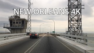 New Orleans 4K  Worlds Longest Bridge  Lake Pontchartrain Causeway [upl. by Adalia]