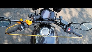 Rebel 1100 DCT handlebar risers installation [upl. by Ajet325]