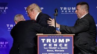 Donald Trump rushed off stage during rally in Nevada [upl. by Nuncia]