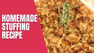 Homemade Stuffing Recipe [upl. by Arratahs708]