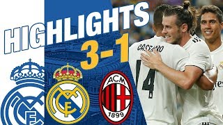 Real Madrid vs AC Milan 31 EXTENDED HIGHLIGHTS amp GOALS [upl. by Reis]