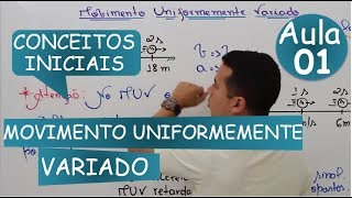 Movimento Uniformemente Variado Teoria e Exemplos [upl. by Omer]