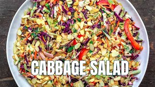 No Mayo Cabbage Salad  The Mediterranean Dish [upl. by O'Malley]