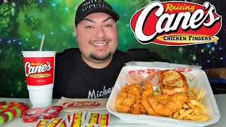 RAISING CANES MUKBANG [upl. by Ynafit]