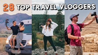 28 TOP TRAVEL VLOGGER channels to follow [upl. by Yrrum]