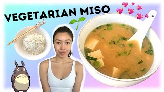 the SECRET to AUTHENTIC MISO soup 🌱 vegetarianvegan [upl. by Nevanod358]