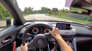 2021 Acura TLX ASpec SHAWD  POV Review [upl. by Oluap]