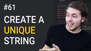 61 How to Create a Unique String in PHP  Generate a Key  PHP Tutorial  Learn PHP Programming [upl. by Lezlie201]