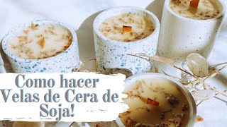 Como hacer velas aromáticas con cera de soja  Velas Aromaticas Artesanales [upl. by Omar130]