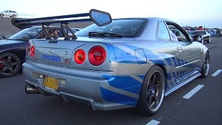 Nissan Skyline R34 GTT  Burnout amp Accelerations [upl. by Muns]