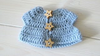 How to crochet an animal  doll jacket  Wooly Wonders Crochet Animals [upl. by Lejeune17]