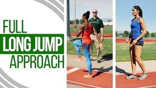 Long Jump Technique  The Full Approach [upl. by Kinimod]