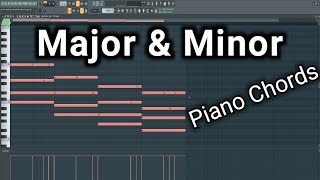 Major and minor chords piano  FL Studio Tutorial  Mack Beats Studio [upl. by Radnaxela]