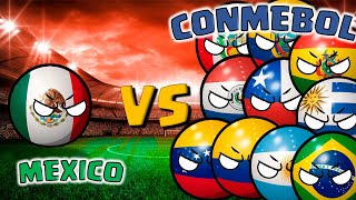 MEXICO vs CONMEBOL en todos los MUNDIALES COUNTRYBALL [upl. by Seel97]