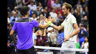 Daniil Medvedev vs Grigor Dimitrov  US Open 2019 Semifinal Highlights [upl. by Aoh]