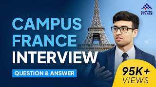 Campus France Interview Questions amp Answers  Study In France  Edugo Abroad [upl. by Annawd]