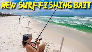 Catching Pompano on a New Bait  Destin Surf Fishing [upl. by Atram]