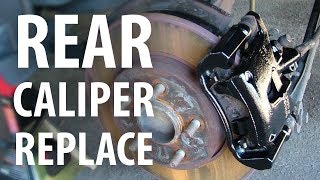 How to Replace rear brake caliper Ford Mondeo Mk3 [upl. by Essie]