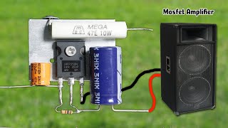 Single Mosfet Power Amplifier Circuit [upl. by Etnuahc]