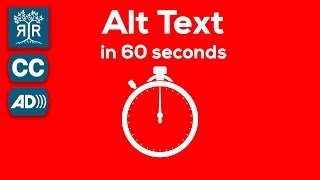 Alt Text in 60 Seconds [upl. by Hawger964]