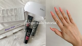 trying the polygel nail kit from shopee below php500 [upl. by Osrock]