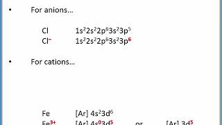 CHEMISTRY 101 Electron configurations for ions [upl. by Warner699]