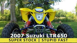 Stock Suzuki LTR450 Trail Test savesportquads [upl. by Yltsew]