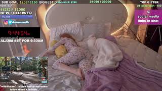 Amouranths Sleep Stream Went CRAZY [upl. by Carberry]