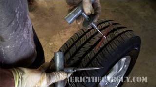 How To Plug A Tire and Check For Leaks  EricTheCarGuy [upl. by Willow904]