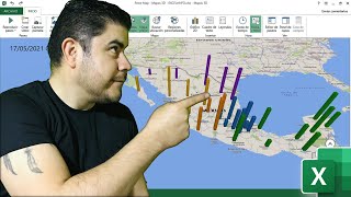 Graficar mapas 3D en Excel usando Power Map [upl. by Vina]