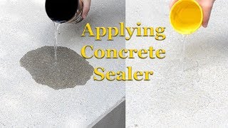 Applying Concrete Sealer  Part 3 – Sealing Concrete [upl. by Anirbys]