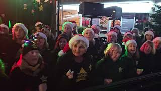 WHAT CHRISTMAS MEANS TO ME Rock Choir at Birkdale Lights Switch On 1st December 2024 [upl. by Cynarra]