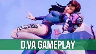 Overwatch Beta DVa Gameplay [upl. by Nicolas]