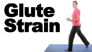 Gluteus Maximus Glute Strain Stretches amp Exercises  Ask Doctor Jo [upl. by Ellenyl]