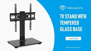 PSTVS04 Table Top TV Stand for 37quot 55quot TVs  PERLESMITH [upl. by Thorny]