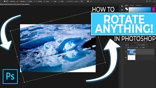 How To Rotate Images And Layers In Photoshop [upl. by Aiekal]