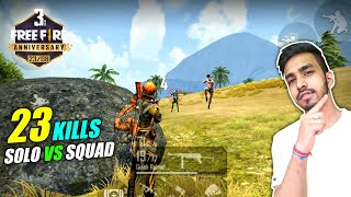 23 KILLS WITH NEW CHARACTERS  FREE FIRE 3rd ANNIVERSARY SPECIAL GAMEPLAY [upl. by Hannahs519]