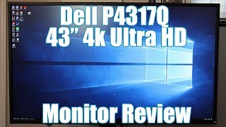 Review  Dell P4317Q 4k UHD Monitor [upl. by Erodroeht476]