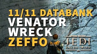 Venator Wreck Zeffo All Databank Locations Star Wars Jedi Fallen Order [upl. by Odarnoc282]