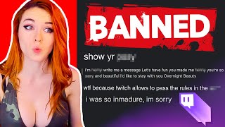 PERMANENTLY BANNED  Amouranth [upl. by Lateehs]