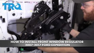 How to install Front Window Regulator 20072017 Ford Expedition [upl. by Ezitram877]