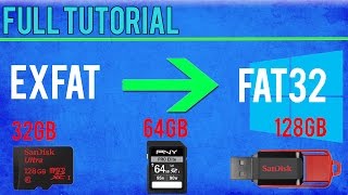 HOW TO Format SD Card To FAT32  Win 108187Vista  TUTORIAL [upl. by Allehcim864]