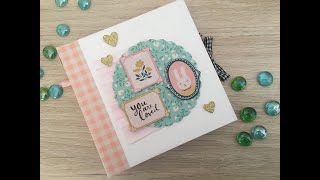 TUTORIAL  Álbum scrapbooking FÁCIL para principiantes [upl. by Avilla]