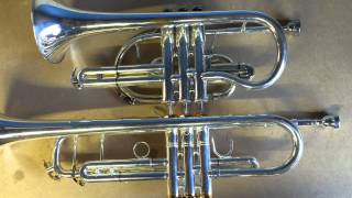 Trumpet vs Cornet  discussion and demonstration [upl. by Oehsen]