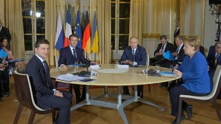 Putin Zelensky in firstever meeting at Paris summit  AFP [upl. by Jaddo593]