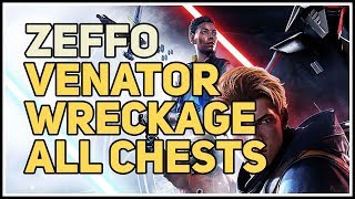 All Chests Venator Wreckage Zeffo Star Wars Jedi Fallen Order [upl. by Nylirrej]